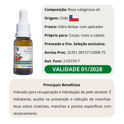 Imagem de Oleo de Rosa Mosqueta Puro WNF Rubiginosa 20ml
