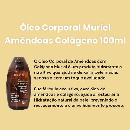 Imagem de Óleo Desodorante Corporal Amêndoa E Colágeno 100ml Muriel