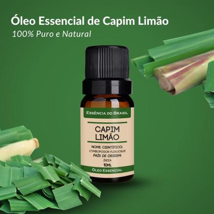 Imagem de Óleo Essencial Capim Limão 10ml - Puro E Natural 