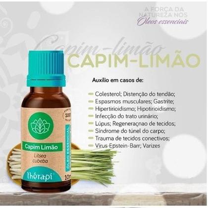 Imagem de Óleo Essencial De Capim Limão Produto Vegano 10ml 