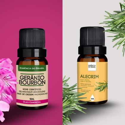 Imagem de Óleo Essencial de Gerânio Bourbon + Vegetal de Alecrim 10ml
