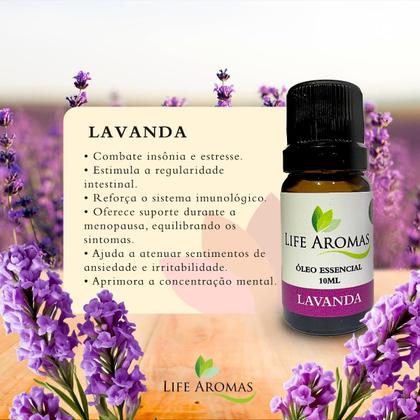 Imagem de Óleo Essencial de Lavanda Aroma Aromatizador Difusor 100% Puro Natural Premium