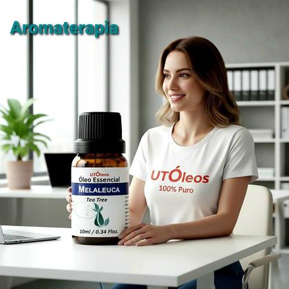 Imagem de Óleo Essencial de Melaleuca (Tea Tree) - 100% Puro - Frasco vidro com gotejador