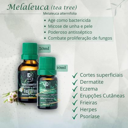 Imagem de Óleo Essencial De Melaleuca Tea Tree 10ml - 100% Puro