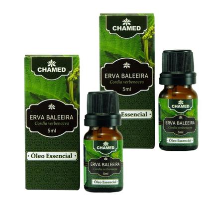 Imagem de Óleo Essencial Erva Baleeira 2 Frascos 5ml Chamed 100% Puro