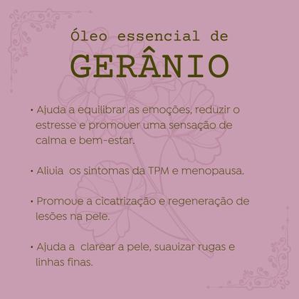 Imagem de Óleo Essencial Gerânio 100 Puro 10ml