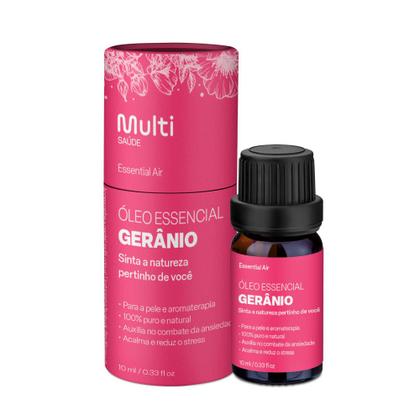 Imagem de Oleo Essencial Geranio 10ML Aromaterapia Relaxamento - HC125