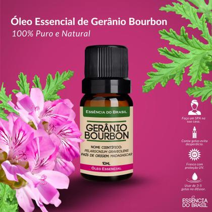 Imagem de Óleo Essencial Gerânio Bourbon 10ml Orgânico, Natural e Puro