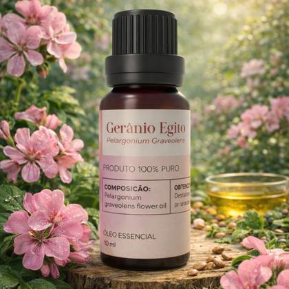 Imagem de Óleo Essencial Gerânio Egito 5ml Pelargonium Graveolens Puro Natural Premium