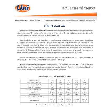 Imagem de Óleo Hidráulico Compressor Ingrax Hidramax AW150 1 Litro