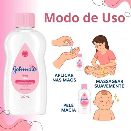 Imagem de Óleo Johnsons Baby Puro 200ml