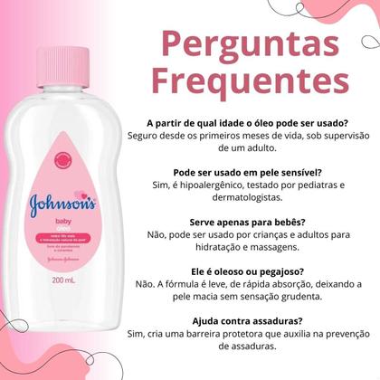 Imagem de Óleo Johnsons Baby Puro 200ml