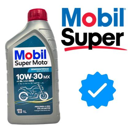 Imagem de Oleo Lubrificante Motor 10w30 Mobil 4 Tempos Mineral Para Motos