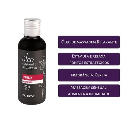 Imagem de Óleo Massagem Corporal Cereja 120ml Feitiços
