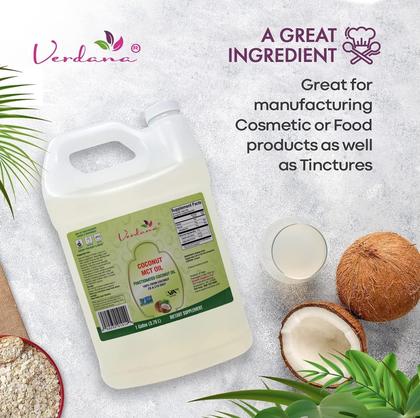 Imagem de Óleo MCT de coco Verdana 1 galão 100% genuíno de qualidade alimentar