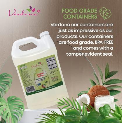 Imagem de Óleo MCT de coco Verdana 1 galão 100% genuíno de qualidade alimentar