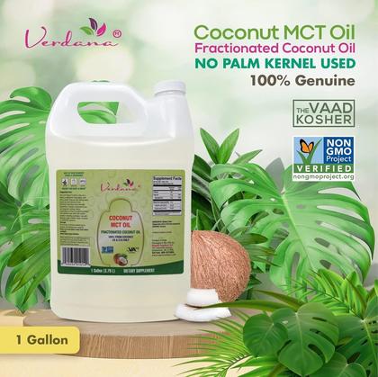 Imagem de Óleo MCT de coco Verdana 1 galão 100% genuíno de qualidade alimentar