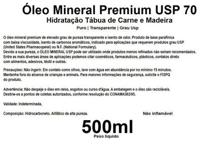 Imagem de Óleo Mineral Premium USP 70 Selante Hidratante Tábua de Carne 500ml