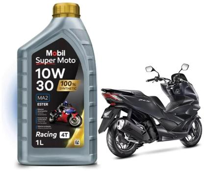 Imagem de Óleo Mobil Sintético 4T 10W-30 API SN - Mobil Super Moto 1L