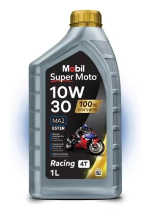 Imagem de Óleo Mobil Sintético 4T 10W-30 API SN - Mobil Super Moto 1L
