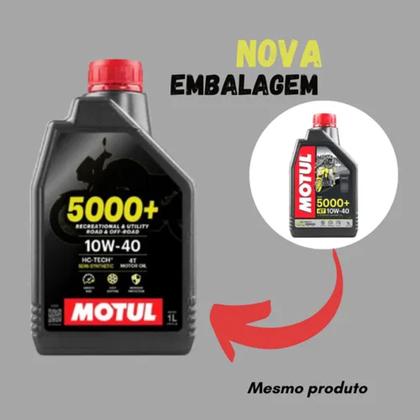 Imagem de Óleo Motul 5000 4t 10w40 1 Litro Semissintético