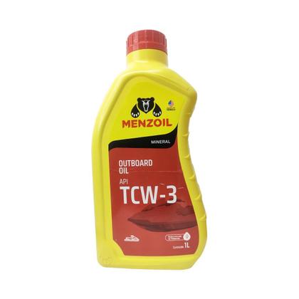 Imagem de Óleo Náutico Menzoil TCW3 2 Tempos Todos Motores de Popa Kit Com 3 litros