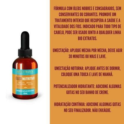 Imagem de Óleo Nutritivo Capilar Concentrado Bio Extratus 40 ml