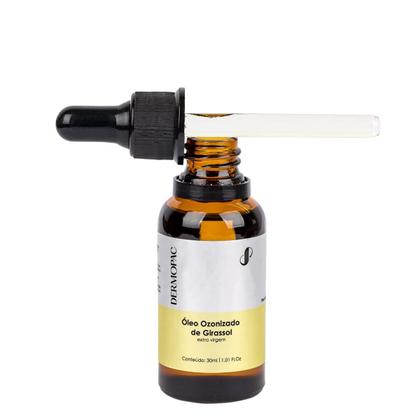 Imagem de Oleo Ozonizado de Girassol Concentrado Cicatrizante Pele Natural Dermopac 30ml