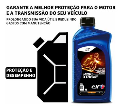 Imagem de Óleo Para Honda Cg 150 2011+ Elf Semissintético 10w30 Xtreme