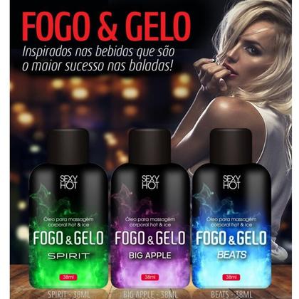 Imagem de Óleo para massagem beijável FOGO E GELO - Beats