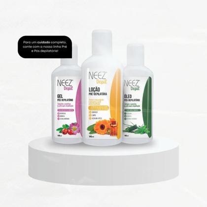 Imagem de Óleo Pós Depilatório Aloe Vera Mentol Neez Depil Acalma Hidrata Remove Resíduos 240ml