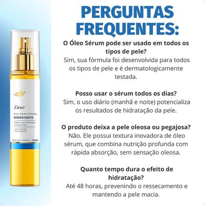 Imagem de Óleo Sérum Corporal Dove Hidratante Pró Ceramidas 150ml