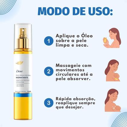 Imagem de Óleo Sérum Corporal Dove Hidratante Pró Ceramidas 150ml