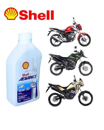 Imagem de Óleo Shell 10w30 Moto 4t Advance Ax6 Semi Sintético 1 L