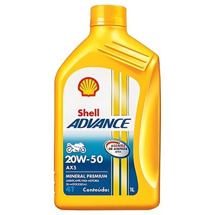 Imagem de Óleo Shell Ax5 4 Tempos 20w50 1 Litro Mineral Advance