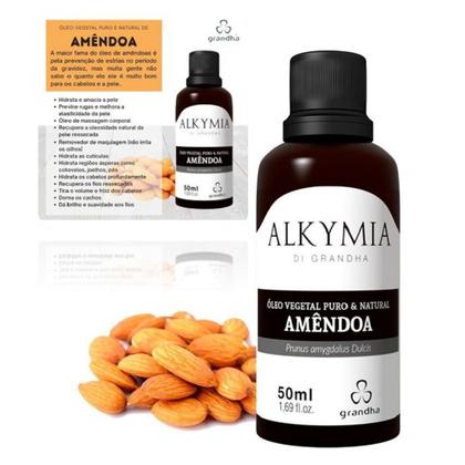 Imagem de Óleo Vegetal de Amêndoa Puro & Natural Grandha 50 ml