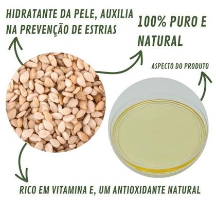 Imagem de Óleo Vegetal Gergelim Prensado Frio - Extra Virgem