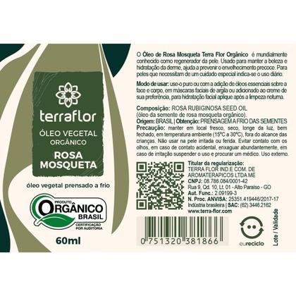Imagem de Óleo Vegetal Rosa Mosqueta Orgânico 60ml Terra Flor