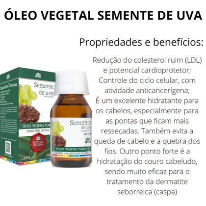 Imagem de Óleo Vegetal Semente de Uva 50ml