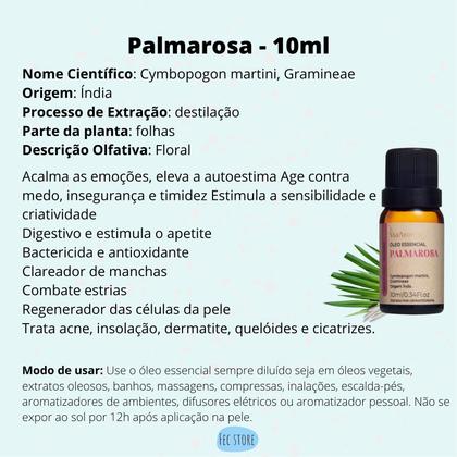 Imagem de Óleos Essencial Palmarosa Via Aroma 10ml 100% Puro