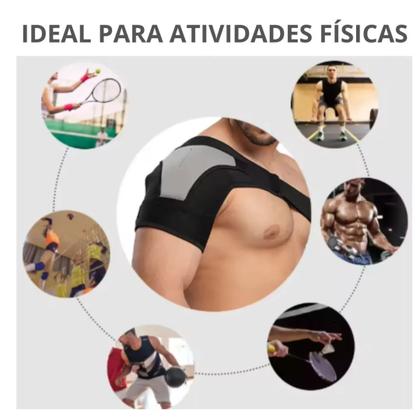 Imagem de Ombreira Suporte Para Ombro Neoprene Previne Luxação Protetor