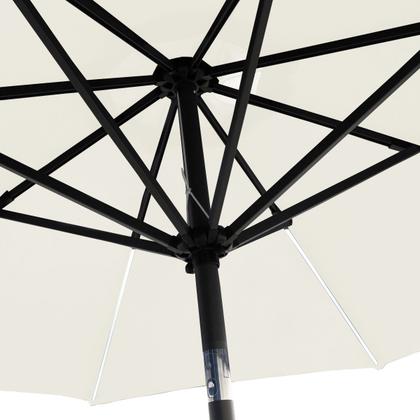 Imagem de Ombrelone Base Central Redondo 2,7m Alumínio com Led 8 Varetas Piscina Importway Iwobcl-270