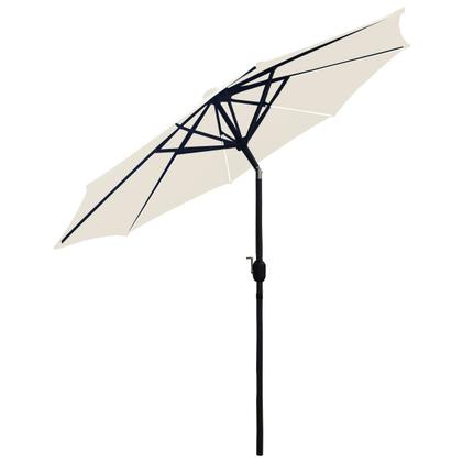 Imagem de Ombrelone Base Central Redondo 2,7m Alumínio com Led 8 Varetas Piscina Importway Iwobcl-270