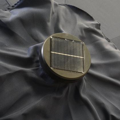 Imagem de Ombrelone Base Central Redondo 2,7m Alumínio com Led 8 Varetas Piscina Importway Iwobcl-270