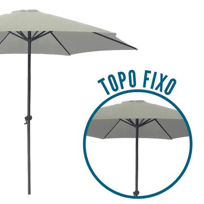 Imagem de Ombrelone Central de Alumínio 2,70 metros com Manivela e Capa Importway IWOBCC-270