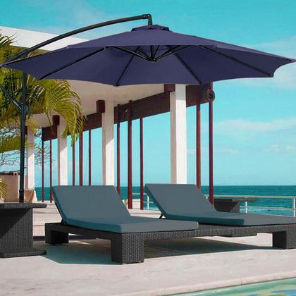 Imagem de Ombrelone Guarda Sol De Praia Jardim Lateral 3 Metros Bege