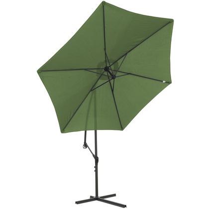 Imagem de Ombrelone Lateral Suspenso 3M Jardim de Alumínio com Base e Manivela Importway IWOBL-300