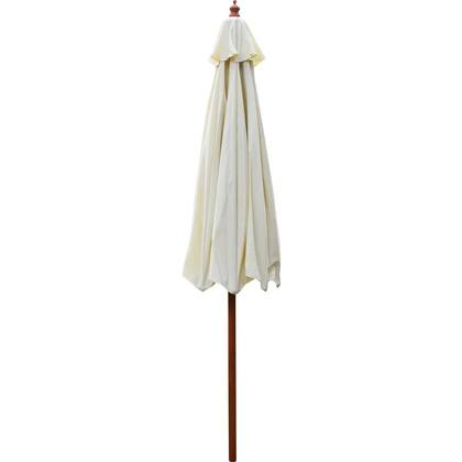 Imagem de Ombrelone Vertical em Poliéster e Madeira Creme 3m Kala