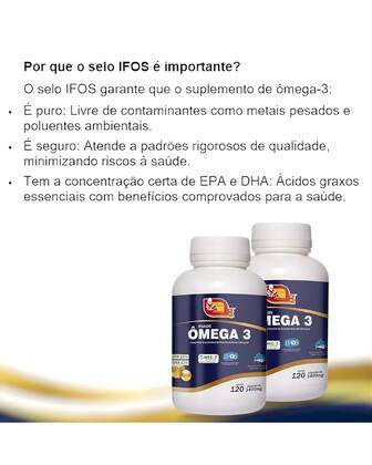Imagem de Ômega 3 1400 Mg Mosteiro Dévakan  120 Cápsulas ALTA PUREZA  SELLOS IFOS + MEG-3