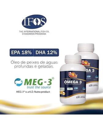 Imagem de Ômega 3 1400 Mg Mosteiro Dévakan  120 Cápsulas ALTA PUREZA  SELLOS IFOS + MEG-3